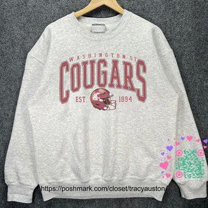 Washington State Cougars Football Sweatshirt, Washington State University Shirt